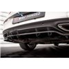 Maxton - Arriere Lame (avec une barre verticale) Mercedes-Benz C Coupe AMG-Line C205 Facelift Noir Brillant