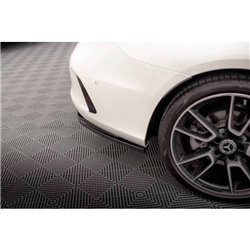 Maxton - Arriere Lame (avec une barre verticale) Mercedes-Benz C Coupe AMG-Line C205 Facelift Noir Brillant