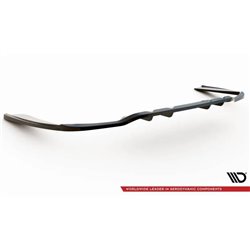 Maxton - Arriere Lame (avec une barre verticale) Mercedes-Benz C Coupe AMG-Line C205 Facelift Noir Brillant