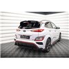 Maxton - Lames De Pare-Chocs Arrière Latérales V.2 Hyundai Kona N Mk1 Noir Brillant