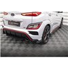 Maxton - Lames De Pare-Chocs Arrière Latérales V.2 Hyundai Kona N Mk1 Noir Brillant
