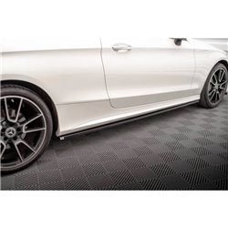Maxton - Rajouts Des Bas De Caisse Mercedes-Benz C Coupe AMG-Line C205 Facelift Noir Brillant