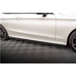 Maxton - Rajouts Des Bas De Caisse Mercedes-Benz C Coupe AMG-Line C205 Facelift Noir Brillant