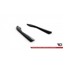 Maxton - Lames De Pare-Chocs Arrière Latérales Volvo V90 Mk2 Noir Brillant