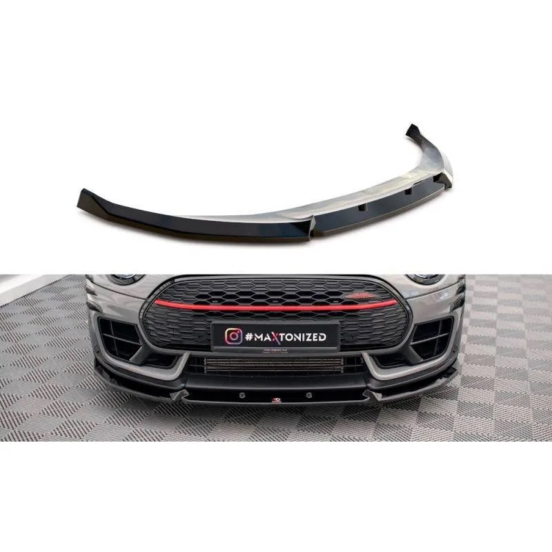 Maxton - Lame Du Pare-Chocs Avant V.4 Mini Cooper Clubman John Cooper Works F54 Facelift Noir Brillant