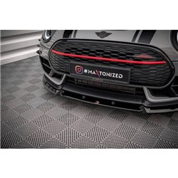 Maxton - Lame Du Pare-Chocs Avant V.4 Mini Cooper Clubman John Cooper Works F54 Facelift Noir Brillant