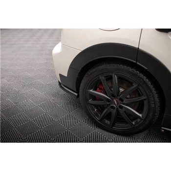 Maxton - Lames De Pare-Chocs Arrière Latérales V.1 Mini Cooper Clubman John Cooper Works F54 Facelift Noir Brillant