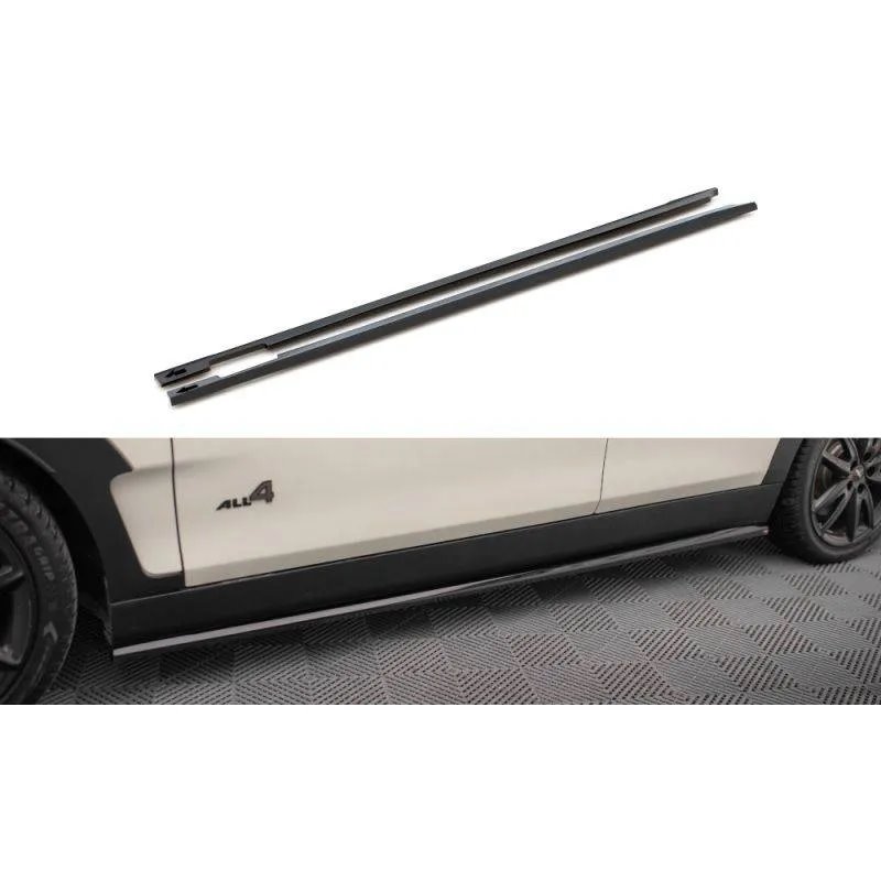 Maxton - Rajouts Des Bas De Caisse Mini Cooper Clubman John Cooper Works F54 Facelift Noir Brillant
