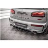 Maxton - Street Pro Central Diffuseur Arriere Mini Cooper Clubman John Cooper Works F54 Facelift Noir-Rouge
