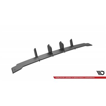 Maxton - Street Pro Central Diffuseur Arriere Mini Cooper Clubman John Cooper Works F54 Facelift Noir-Rouge