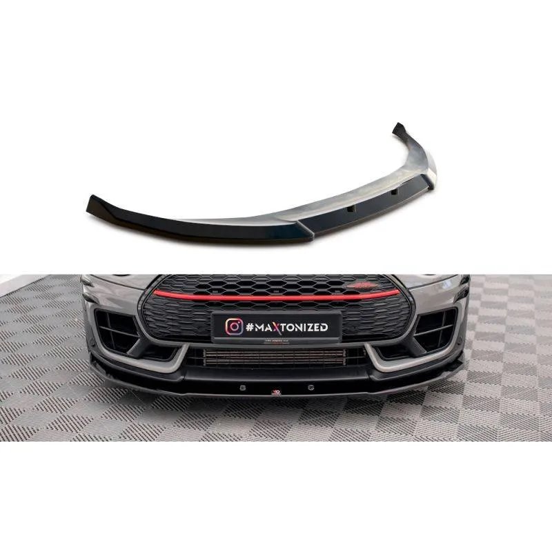 Maxton - Lame Du Pare-Chocs Avant V.3 Mini Cooper Clubman John Cooper Works F54 Facelift Noir Brillant