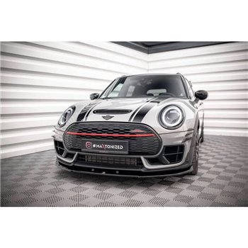 Maxton - Lame Du Pare-Chocs Avant V.3 Mini Cooper Clubman John Cooper Works F54 Facelift Noir Brillant