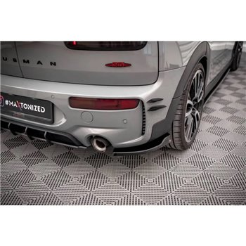 Maxton - Lames De Pare-Chocs Arrière Latérales V.2 Mini Cooper Clubman John Cooper Works F54 Facelift Noir Brillant