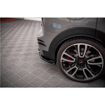 Maxton - Lames De Pare-Chocs Arrière Latérales V.2 Mini Cooper Clubman John Cooper Works F54 Facelift Noir Brillant