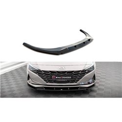 Maxton - Lame Du Pare-Chocs Avant Hyundai Elantra Mk7 Noir Brillant
