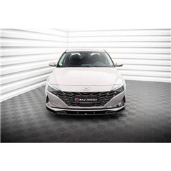Maxton - Lame Du Pare-Chocs Avant Hyundai Elantra Mk7 Noir Brillant