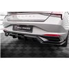 Maxton - Arriere Lame (avec une barre verticale) Hyundai Elantra Mk7 Noir Brillant