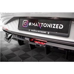 Maxton - Arriere Lame (avec une barre verticale) Hyundai Elantra Mk7 Noir Brillant