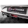 Maxton - Arriere Lame (avec une barre verticale) Hyundai Elantra Mk7 Noir Brillant