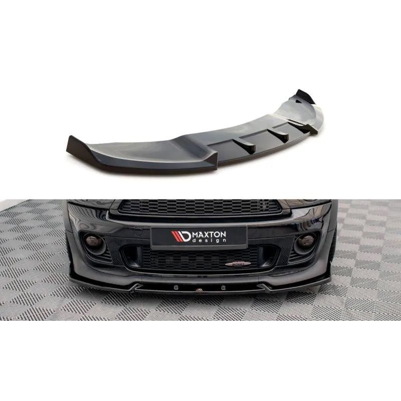 Maxton - Lame Du Pare-Chocs Avant V.3 Mini Cooper John Cooper Works R56 Noir Brillant