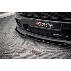 Maxton - Lame Du Pare-Chocs Avant V.3 Mini Cooper John Cooper Works R56 Noir Brillant