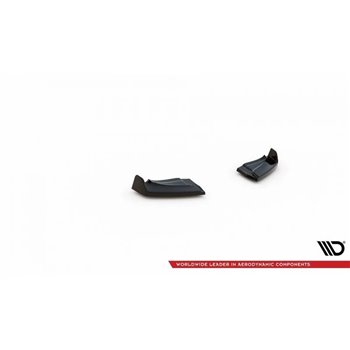 Maxton - Lames De Pare-Chocs Arrière Latérales V.3 Mini Cooper John Cooper Works R56 Noir Brillant