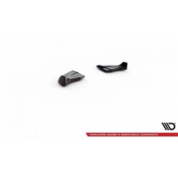 Maxton - Lames De Pare-Chocs Arrière Latérales V.3 Mini Cooper John Cooper Works R56 Noir Brillant