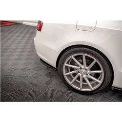 Maxton - Arriere Lame (avec une barre verticale) Audi A5 Coupe 8T Facelift Noir Brillant