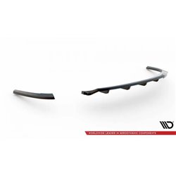 Maxton - Arriere Lame (avec une barre verticale) Audi A5 Coupe 8T Facelift Noir Brillant