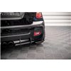 Maxton - Lames De Pare-Chocs Arrière Latérales V.2 Mini Cooper John Cooper Works R56 Noir Brillant