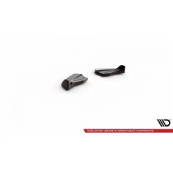 Maxton - Lames De Pare-Chocs Arrière Latérales V.2 Mini Cooper John Cooper Works R56 Noir Brillant
