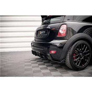 Maxton - Diffuseur Arrière Complet Mini Cooper John Cooper Works R56 Noir Brillant