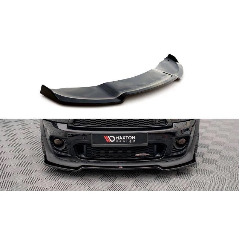 Maxton - Lame Du Pare-Chocs Avant V.2 Mini Cooper John Cooper Works R56 Noir Brillant