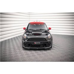 Maxton - Lame Du Pare-Chocs Avant V.2 Mini Cooper John Cooper Works R56 Noir Brillant