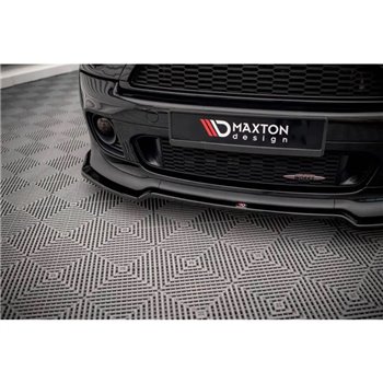 Maxton - Lame Du Pare-Chocs Avant V.2 Mini Cooper John Cooper Works R56 Noir Brillant
