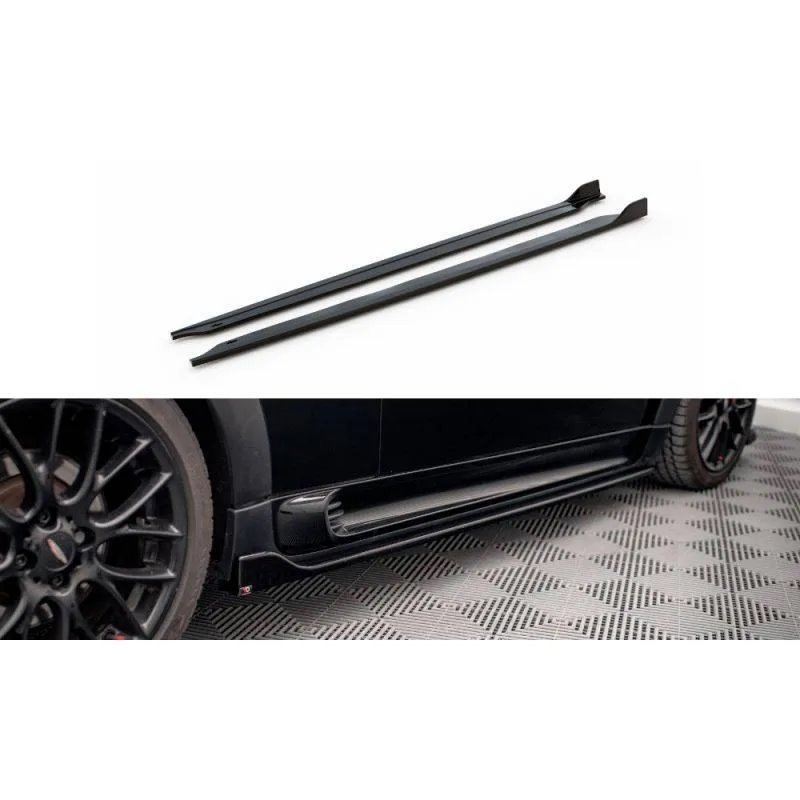 Maxton - Rajouts Des Bas De Caisse V.2 Mini Cooper John Cooper Works R56 Noir Brillant