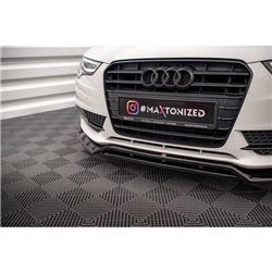 Maxton - Lame Du Pare-Chocs Avant V.2 Audi A5 Coupe / Sportback 8T Facelift Noir Brillant