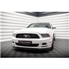 Maxton - Lame Du Pare-Chocs Avant Ford Mustang Mk5 Facelift Noir Brillant