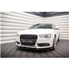 Maxton - Lame Du Pare-Chocs Avant V.1 Audi A5 Coupe / Sportback 8T Facelift Noir Brillant