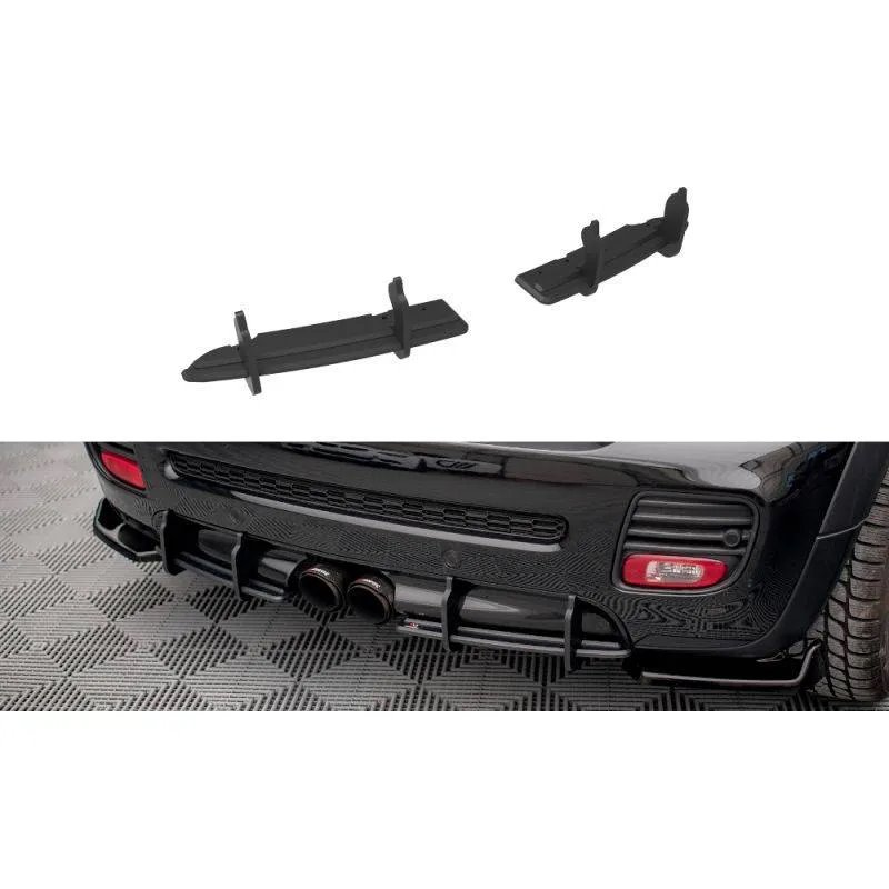 Maxton - Street Pro Central Diffuseur Arriere Mini Cooper John Cooper Works R56 Noir-Rouge