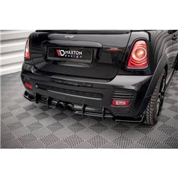 Maxton - Street Pro Central Diffuseur Arriere Mini Cooper John Cooper Works R56 Noir-Rouge
