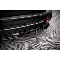 Maxton - Street Pro Central Diffuseur Arriere Mini Cooper John Cooper Works R56 Noir-Rouge