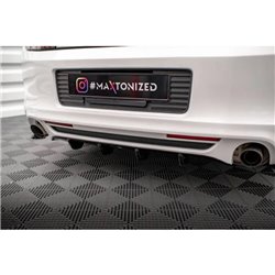 Maxton - Diffuseur Arrière Complet Ford Mustang Mk5 Facelift Noir Brillant