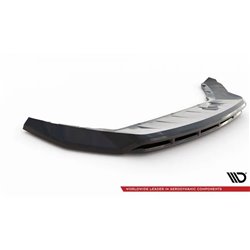Maxton - Lame Du Pare-Chocs Avant Skoda Karoq Sportline Mk1 Facelift Noir Brillant