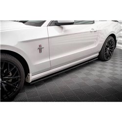 Maxton - Rajouts Des Bas De Caisse Ford Mustang Mk5 Facelift Noir Brillant
