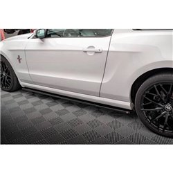 Maxton - Rajouts Des Bas De Caisse Ford Mustang Mk5 Facelift Noir Brillant
