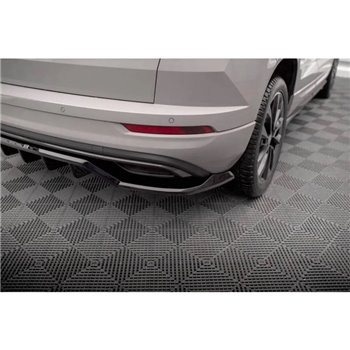 Maxton - Arriere Lame (avec une barre verticale) Skoda Karoq Sportline Mk1 Facelift Noir Brillant