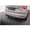 Maxton - Arriere Lame (avec une barre verticale) Skoda Karoq Sportline Mk1 Facelift Noir Brillant