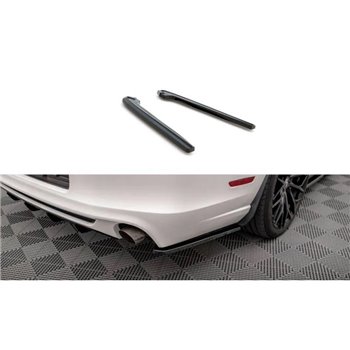 Maxton - Lames De Pare-Chocs Arrière Latérales Ford Mustang Mk5 Facelift Noir Brillant