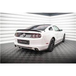 Maxton - Lames De Pare-Chocs Arrière Latérales Ford Mustang Mk5 Facelift Noir Brillant